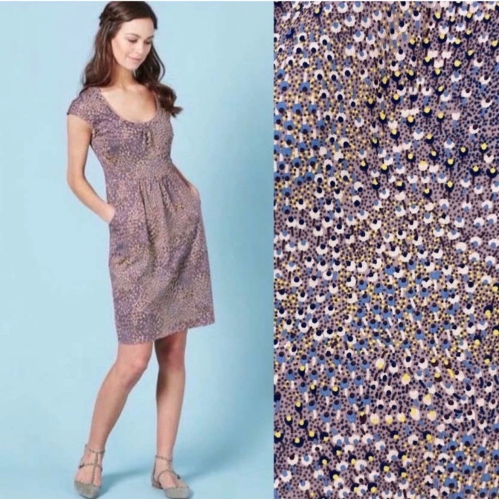 Boden Margot Jersey Knit Print Dress Modal Blend 8